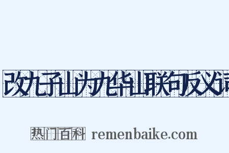 改九子山为九华山联句反义词是什么意思的图片